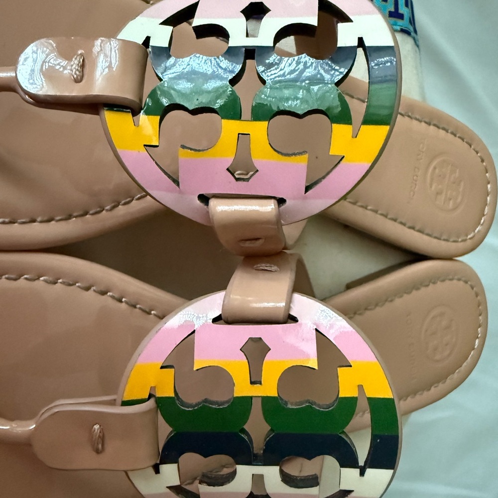 Tory Burch Colorful Logo Sandals